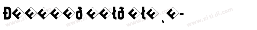 DINCond Bold Black字体转换